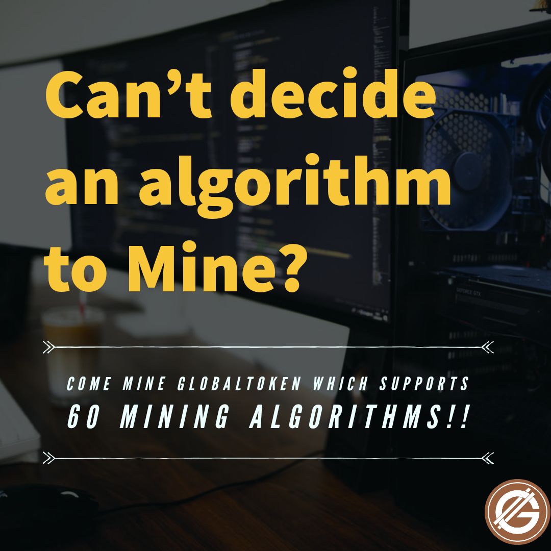 GlobalTokenCoin's tweet image. Did you know $GLT supports 60 #mining algorithms, the largest of any Proof-of-Work #cryptocurrency! Even the smallest of hardware can mine on our network!
Checkout the List of supported algorithms - globaltoken.org

$BTC #crypto #blockchain