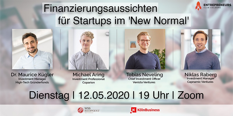 Check out the virtual expert panel the #EntrepreneursClubCologne is hosting on Tuesday! They will discuss financing options for Startups and how the Startup landscape will develop in the future
eventbrite.de/e/finanzierung…