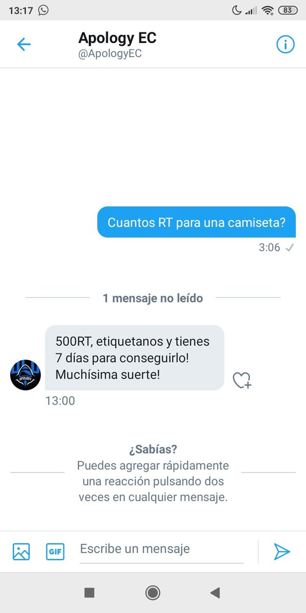 arrobamanuu_'s tweet photo. 500 Rts en 7 días y me llevo una camiseta de @ApologyEC 

Se agradecen Rts🤗 https://t.co/fz4PumxVle
