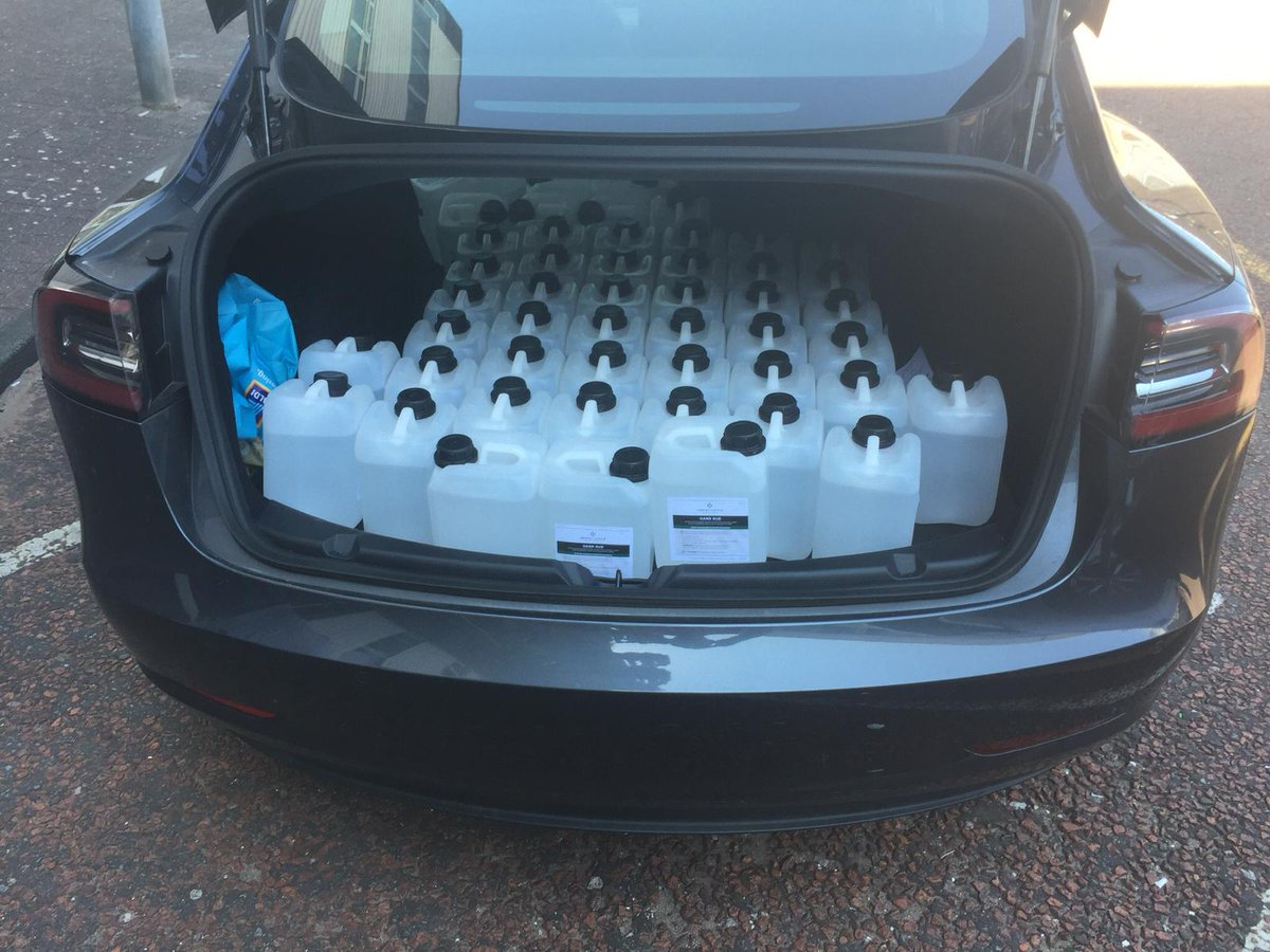 📢#ShoutOutSaturday

Earlier this week, our friends at <a href="/HensolCastle/">Hensol Castle</a>, who usually supply our Duty Free store with local gin, supplied our team with lots of hand sanitizer🙌 

Hensol Castle Distillery are doing amazing work at the moment to support front-line workers-thank you💙