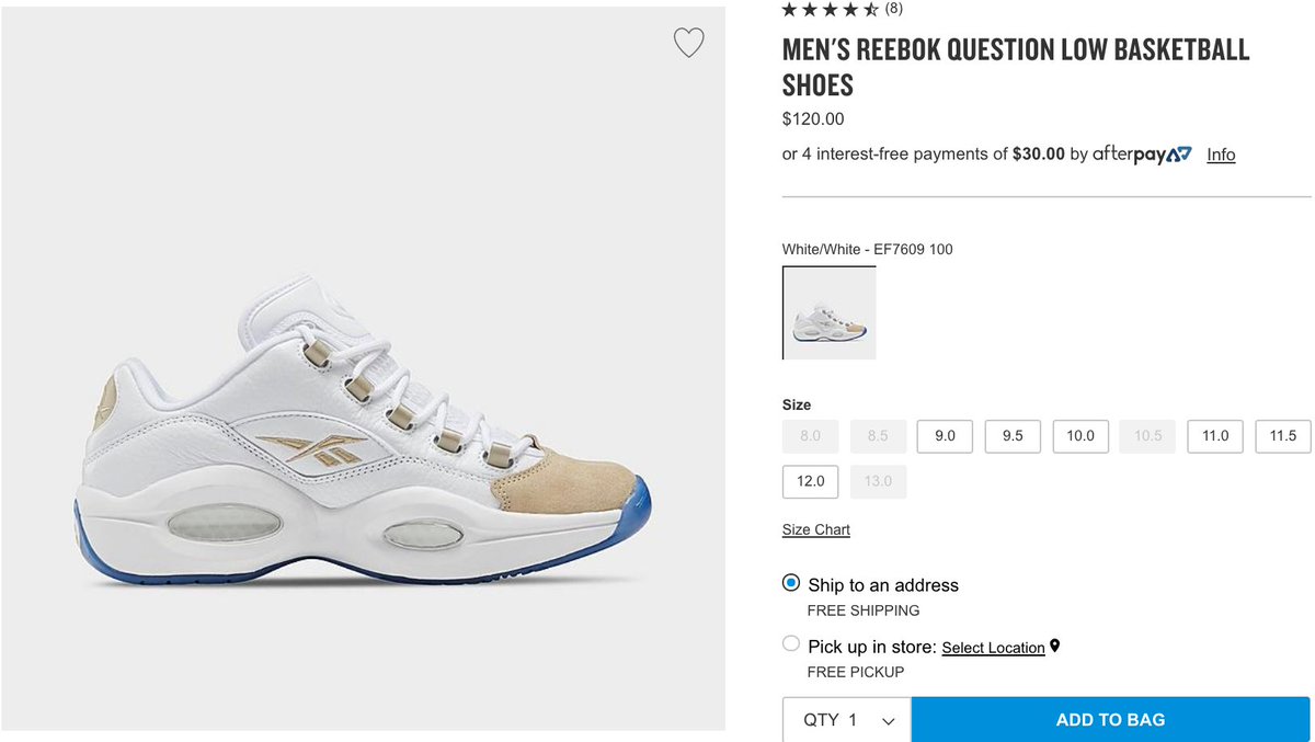 reebok question oatmeal