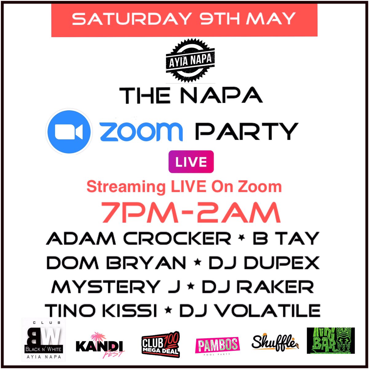Tonight LIVE on #Zoom #TheNapaZoomParty