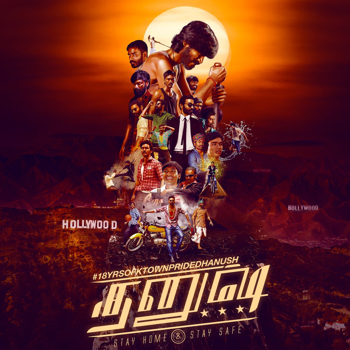dhanushfans24x7's tweet photo. Started His Journey At The Age 17. Faced Many Trolls - Rumors And He Gave Slipper Shot To All Those With This 18 Years Of Journey By His Hardwork And Reached Many Heights

Here's The Common DP. Let's Make This Moment As Unforgettable One 

Trend Tag - #18YrsOfKTownPrideDHANUSH https://t.co/V3Ho7yPHPJ