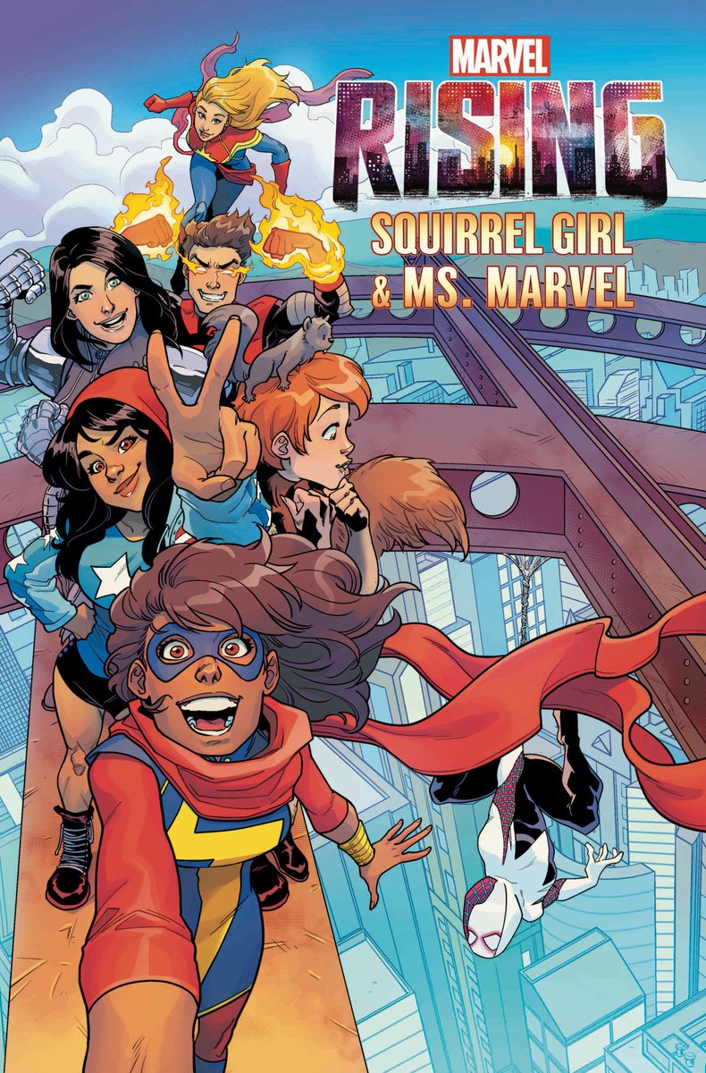 いよん على تويتر Ms マーベル シュリ スパイダーグエン アイアンハート アイアンハートにはトニー スタークの人格を基にしたia搭載 てか リリちゃん何気ツーブロw ほんとみんなカワイイなʬʬʬ Marvel Marvelrising マーベル 女子会 アメコミ T