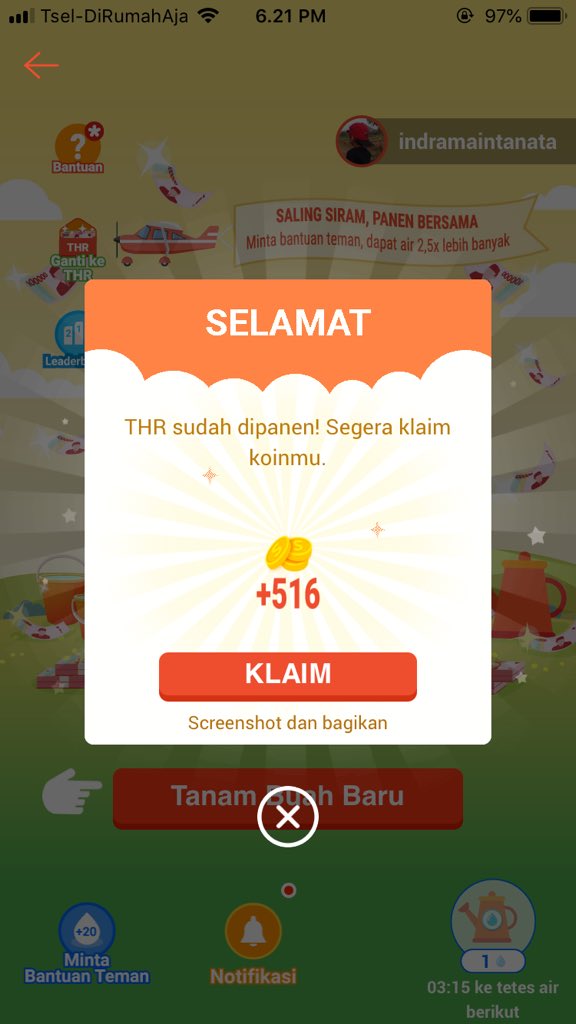 InMaintX's tweet photo. The winner...
#ShopeeTanamTHR10M 
@ShopeeID https://t.co/o608pr3R6a