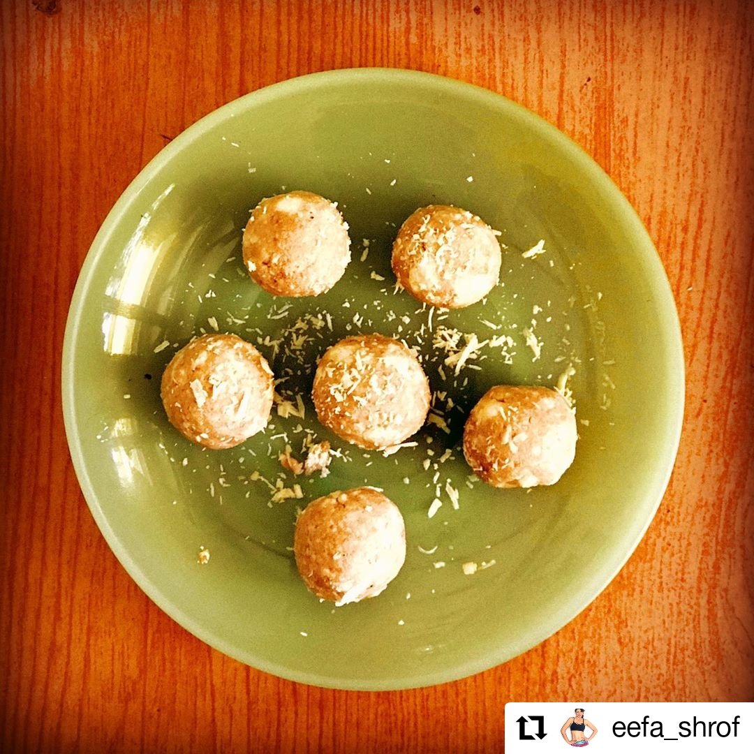Repost via <a href="/EefaShrof/">Eefa Shrof</a>
"Raw Chocolate Cottage Cheese Bites... Craving something sweet that won’t damage my fat loss goals. 
They're delicious and simple: white chocolate + cottage cheese + sweetener of choice. Massage together, roll into balls &amp; enjoy."
#festivelleladies