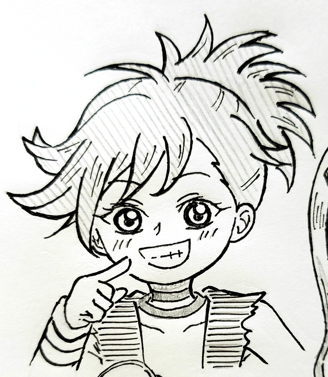 @yudetamag0_go きゃーーーっ!!いちこあにき!おいらやでーーーーっ!!!!💘(??)
いちこさんが大好きなどろろちゃん、描けて嬉しかったです～😍表情の解説が素敵すぎません!?嬉しいです💕💕 