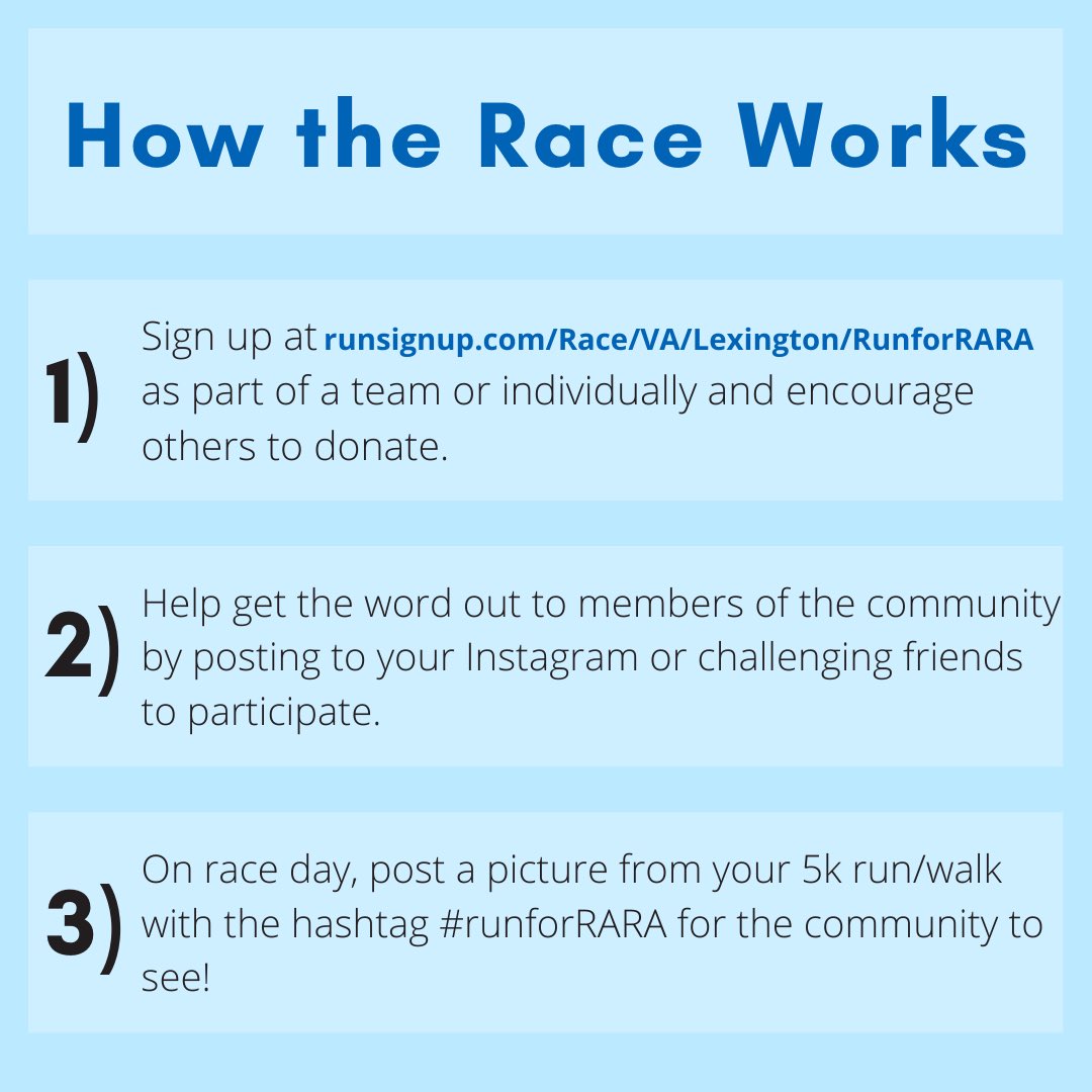 GeneralsWLax's tweet photo. Only 1 Week Remaining!!!
Join us to #RunForRARA in our virtual 5K as we support RARA and our neighbors in Lexington/Rockbridge County.
We also hope that this is a great way for our community to come together despite the need for social distancing
https://t.co/WDkXG1jPOO https://t.co/FhIJxYUDS0