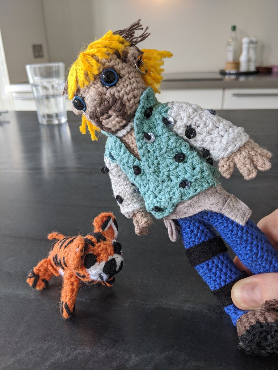 Opened a Birthday package from <a href="/AnnieJones777/">Annie Jones</a>.. Thanks?! I guess this is where we're at with home-made lockdown presents now! #TigerKing pic.x.com/VoTEW0RGg7