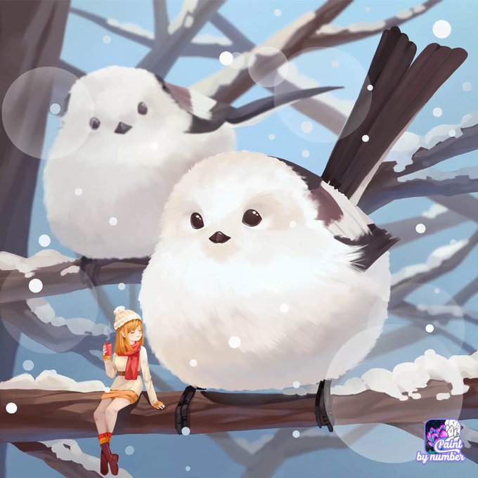 エナガのtwitterイラスト検索結果