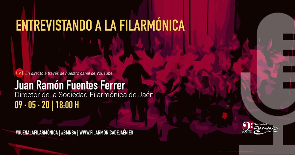 🎙ENTREVISTANDO A LA FILARMÓNICA | Esta tarde comenzamos una ronda de entrevistas que será emitida a través de nuestro canal de #YouTube para conocer más sobre nuestra formación

Hoy tendremos a nuestro director <a href="/juanrafuentes/">Juan Ramón Fuentes</a>, a partir de las 18 horas.

#SuenaLaFilarmónica