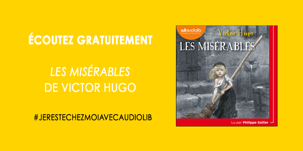 En cette période de confinement, Audiolib et #LeLivreDePocheJeunesse ont le plaisir de vous faire découvrir gratuitement l'édition abrégée du roman "Les Misérables" de Victor Hugo lue par Philippe Sollier  👉 fal.cn/37ZkL
@HachetteRomans