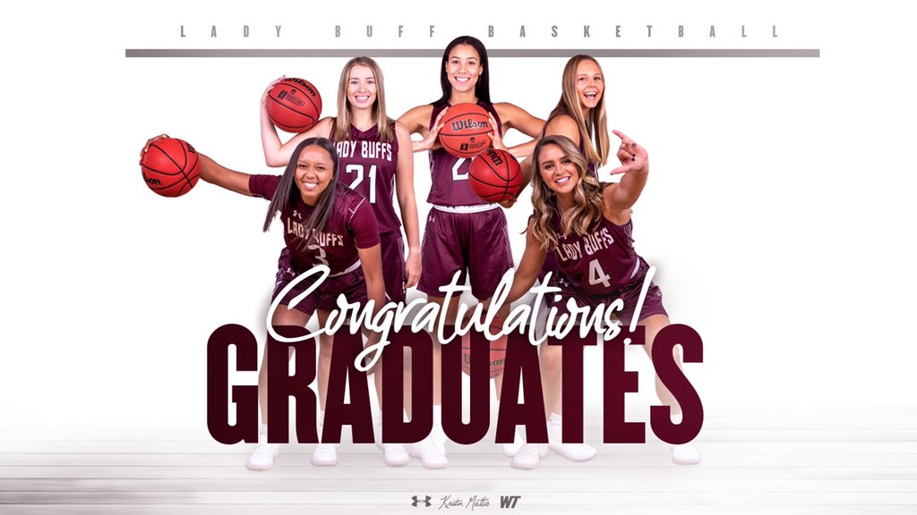 KristenMattio's tweet photo. More than a Dream.
More than Championships.
More than a Style.
More than a Tradition.
More than Words.
@wtamu It’s ⏰ to Degree Our 5 Graduates! 🎓 📜
Proud is an understatement! ❤️ you Megan, Daria, Tiana, Nathalie & Lexy! We honor you today! #BuffNation https://t.co/3oNNjxvbi9