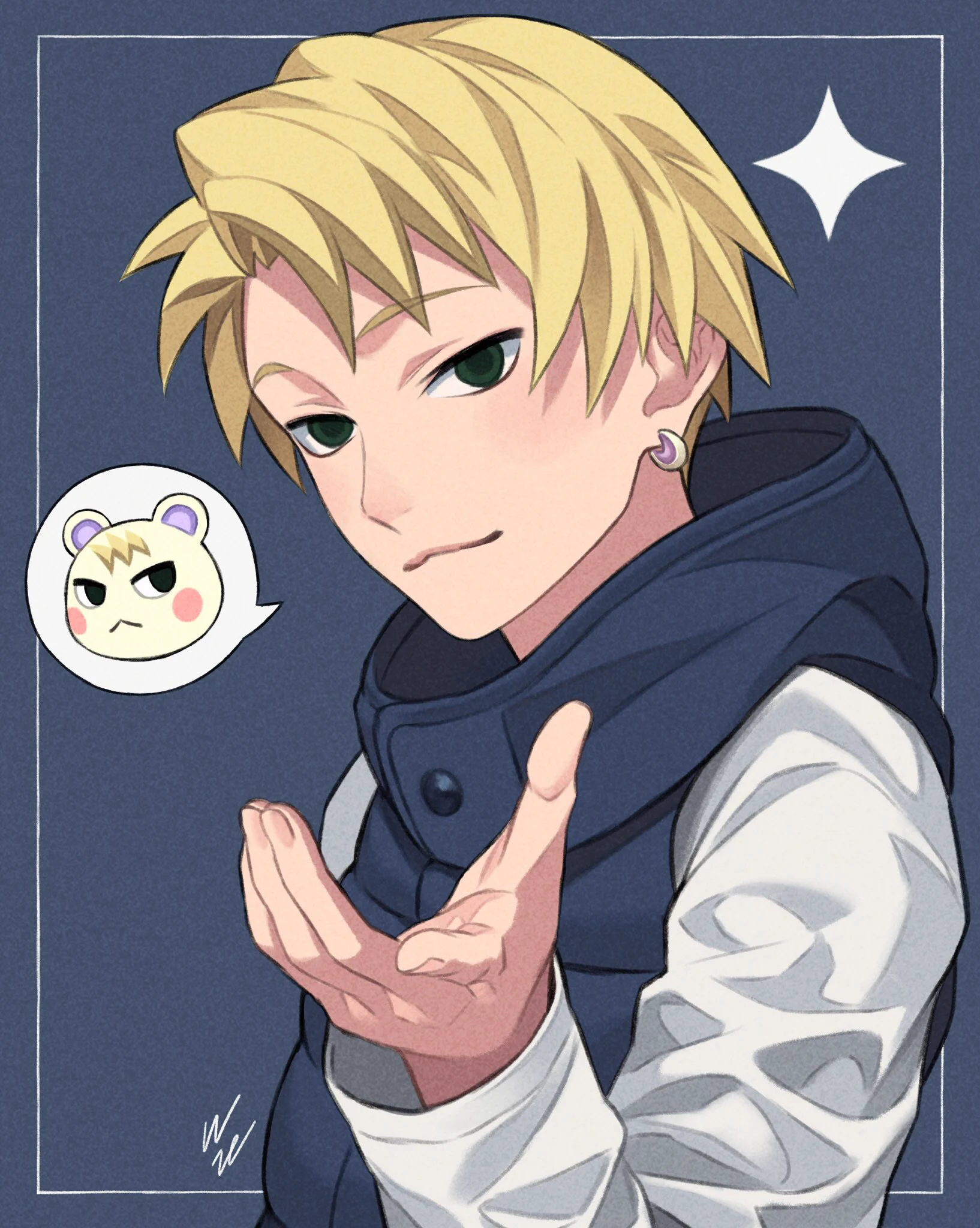 あつ森のキャラクターを擬人化したイラストがイケメンすぎる