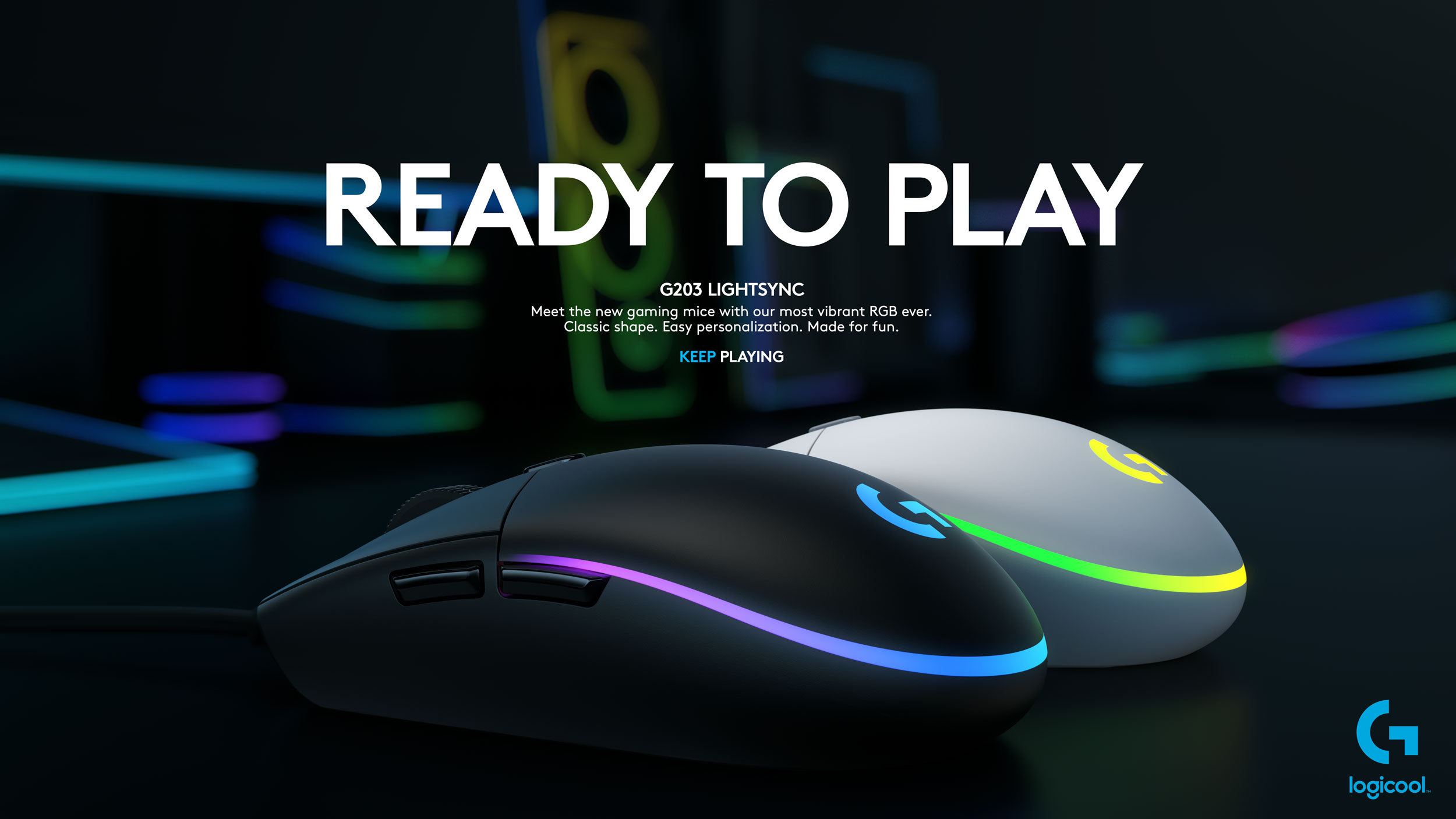 Logicool G 5 21登場 G3 Lightsyncゲーミングマウス 1色を選択 3色を混ぜる などなど 楽しいアニメーションプリセットを選択 または独自にカスタマイズすることが可能 すべてあなた次第です Logicoolg T Co Q43ckbayed T Co
