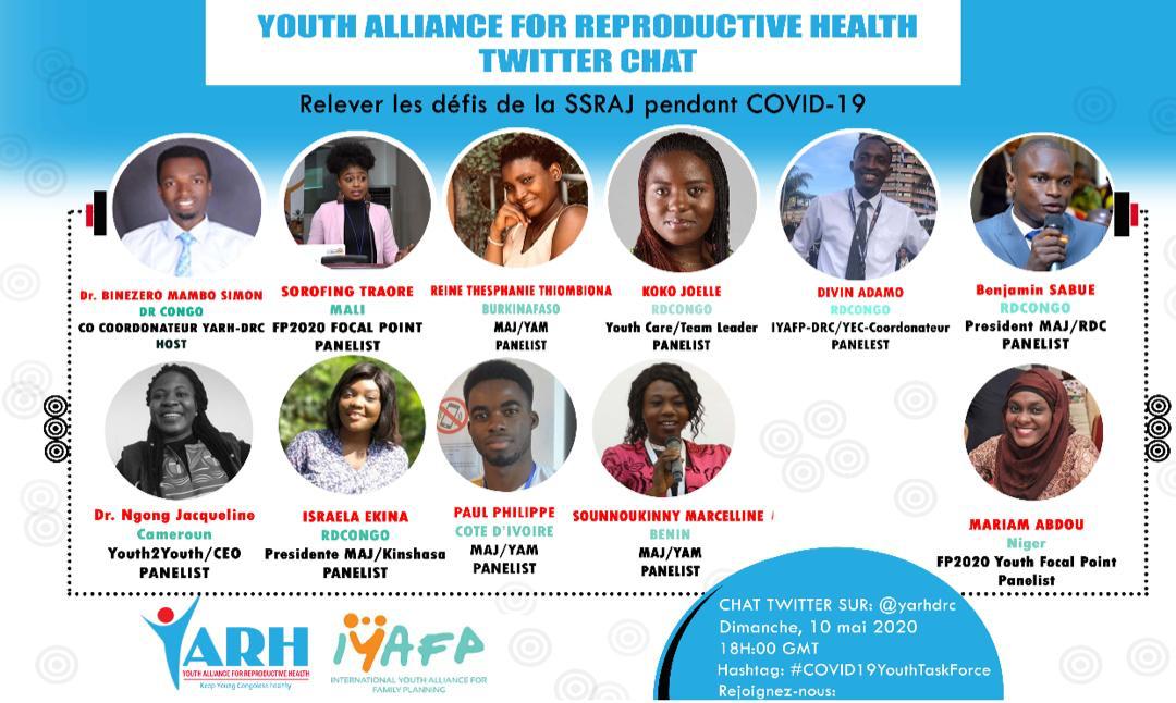 Soyons branchés demain Dimanche 10 mai 2020 à partir de 18h. Chers jeunes .participons activement <a href="/sorofingtraore/">Sorofing TRAORE 🇲🇱👩🏽‍💻</a> <a href="/ATCHOUJeanMarie/">Jean-Marie ATCHOU</a> @kamissoko_oury <a href="/POuagaPF/">Partenariat de Ouaga</a> @FP2020Global <a href="/IntraHealth/">IntraHealth International</a> <a href="/IPPFAR/">IPPFAR</a> <a href="/AgbodjaSerge/">Serge PRINCE-AGBODJAN</a> <a href="/ikuessan/">Isidore kuessan</a> <a href="/EdohInes/">Inès EDOH</a> <a href="/EdjamtoliAbide/">Abide EDJAMTOLI</a> <a href="/edsonlezorro/">Edson Le Zorro</a> <a href="/cecehonomou/">Cécé Honomou 🗣</a> <a href="/UNFPA_TOGO/">UNFPA Togo</a>