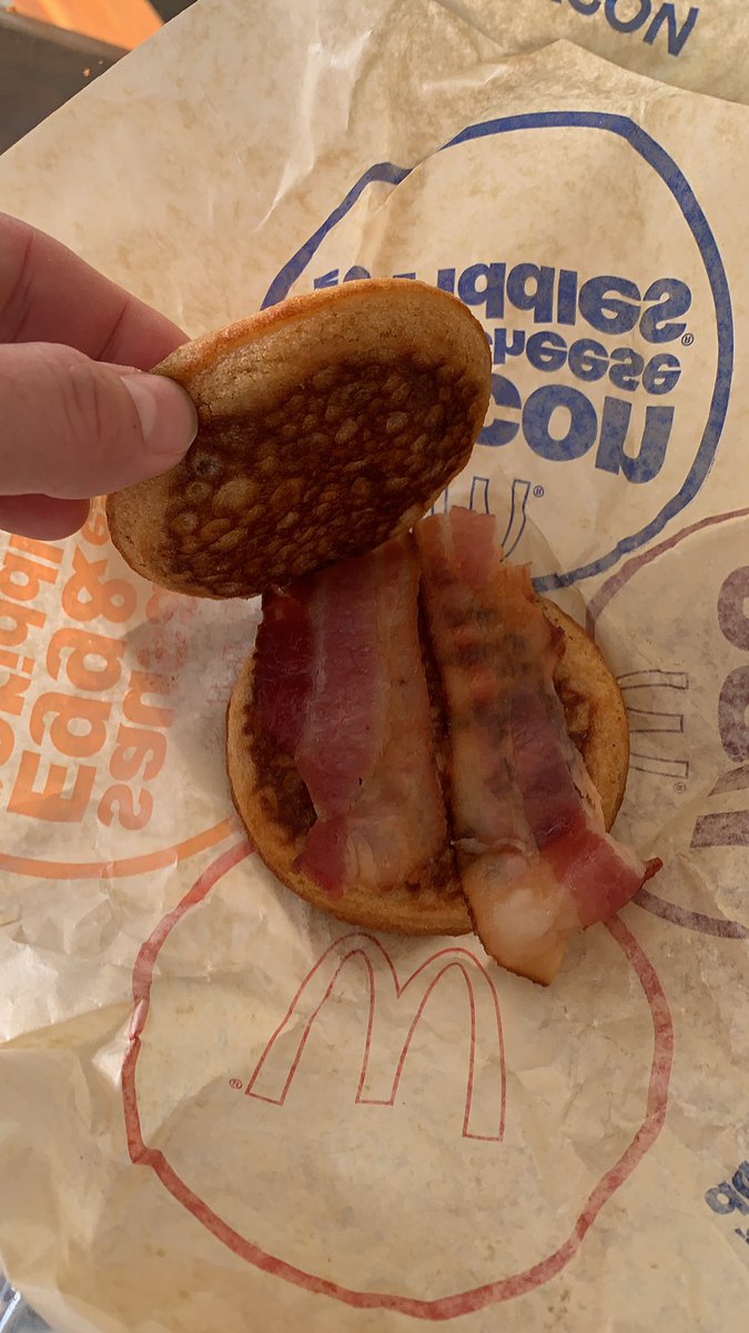 PostAshlee's tweet image. How does @McDonalds forget the EGG AND CHEESE on my husband’s McGriddle?