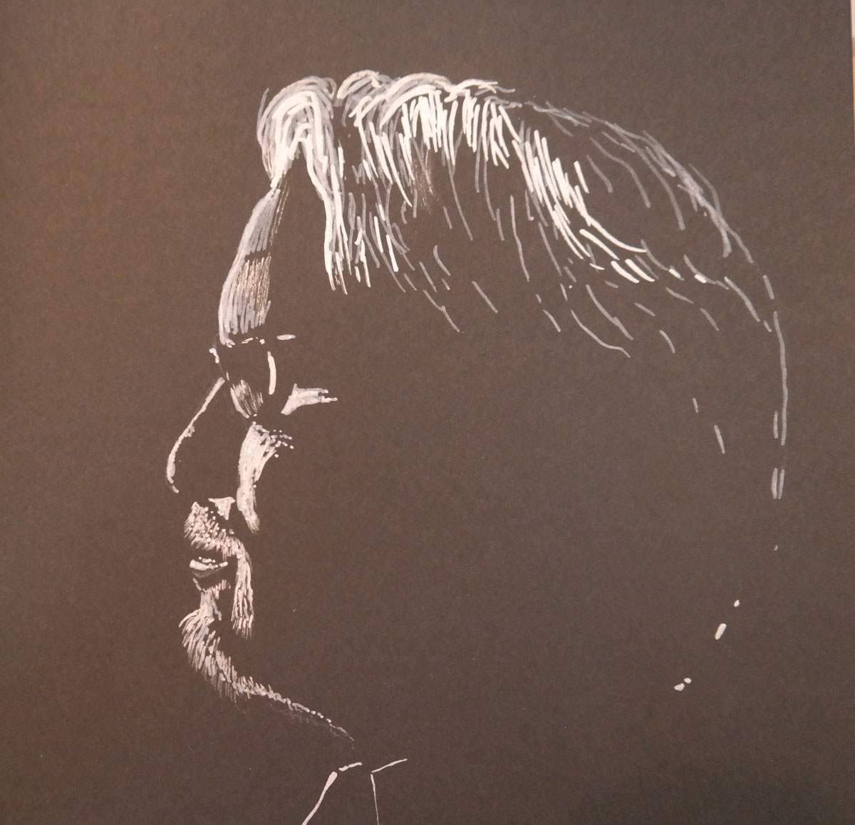 rcassel's tweet photo. Today's drawing for #MayWeCreate is a self portrait. https://t.co/oChXSR1hwd