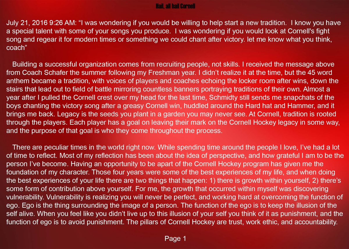 Cornell Men’s Ice Hockey tweet media