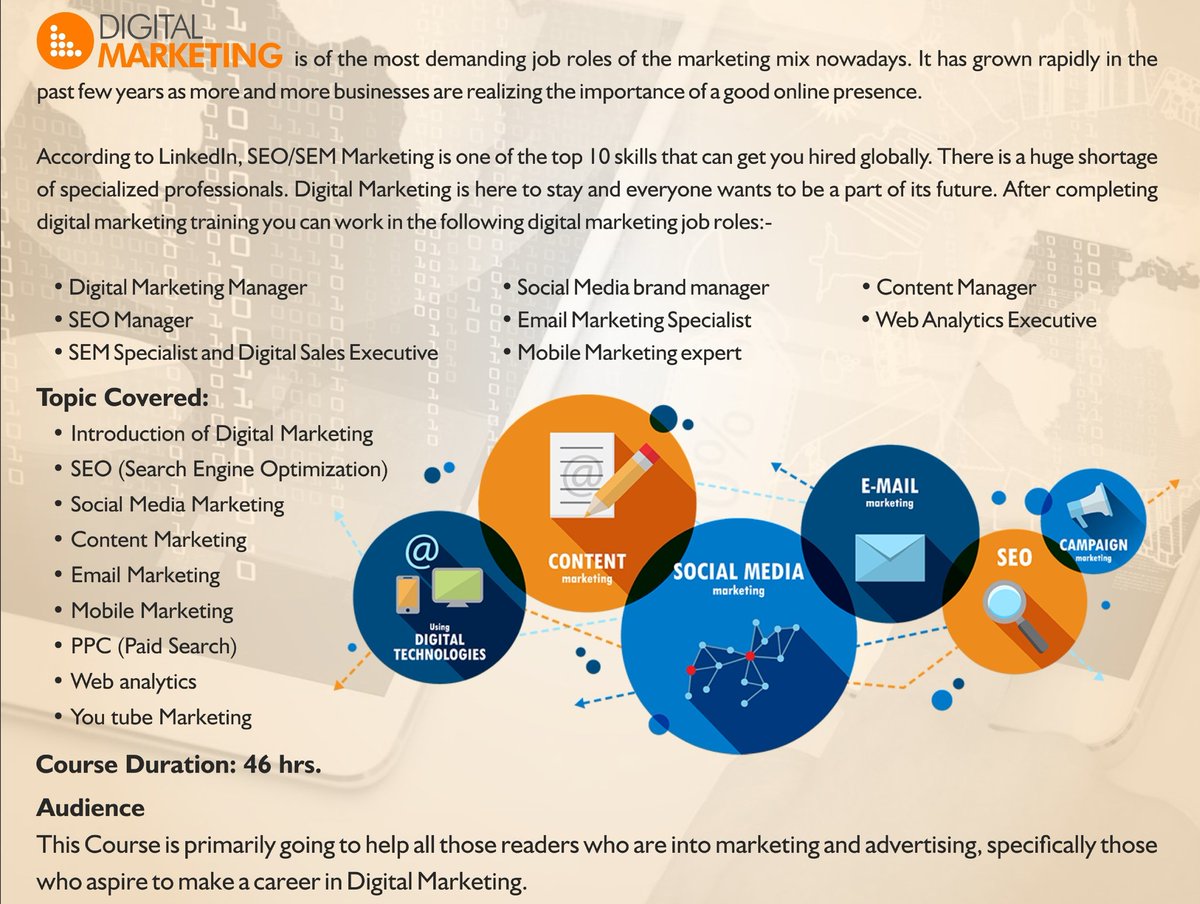 ITtrainingskill's tweet photo. Digital Marketing is the best way to stand tall in this growing competitive world learn from the industry experience Trainer.

Unlock ur self in this lock down and get wings to fly.

For more details contact on 7977499929 / 9029411128 https://t.co/j1fTnWjKeq