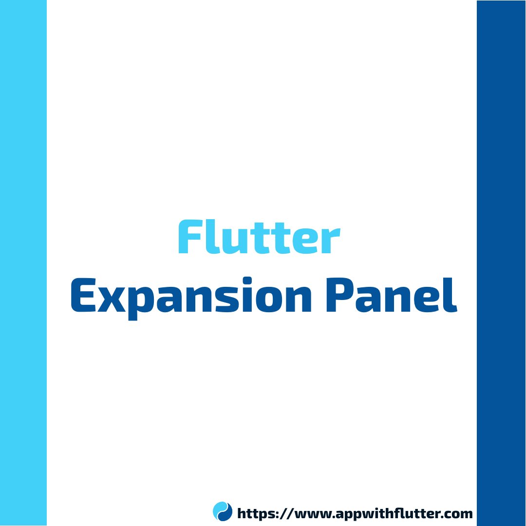 follow2vivek's tweet image. Flutter Expansion Panel Widget Example - appwithflutter.com/flutter-expans…
🚶Follow us for more Flutter update @appwithflutter.
.
.
.
#flutter #appwithflutter #widget #ios #Android #developers #kotlin #flutterdev