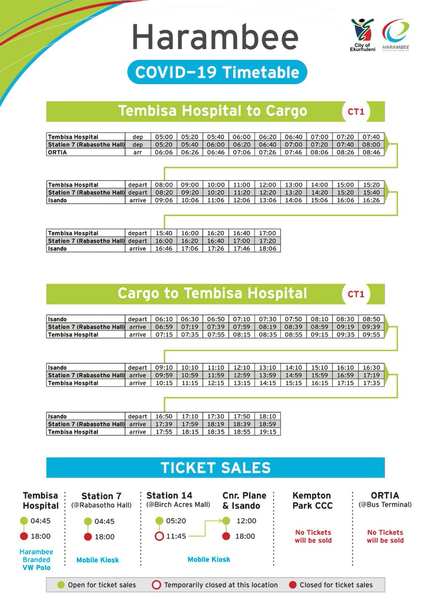 CommuterFM876's tweet photo. Please find Harambee Timetable below during this #Covid_19 #Level4Lockdown https://t.co/atCE1C9Cbu