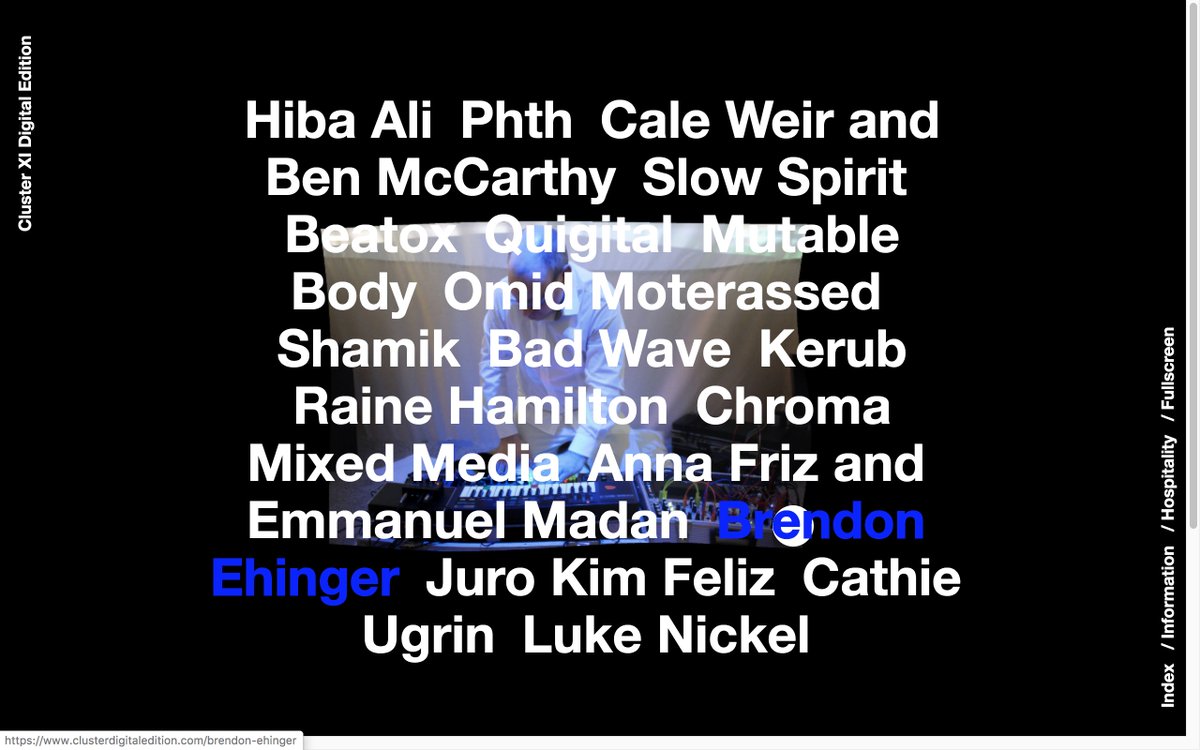 Brendon Ehinger's 'Natural Selections 2.0' is an audio piece that uses the manipulation of nature sounds as an allegory for the impact of human activity on the natural habitats of Canadian wildlife.  

clusterdigitaledition.com/brendon-ehinger