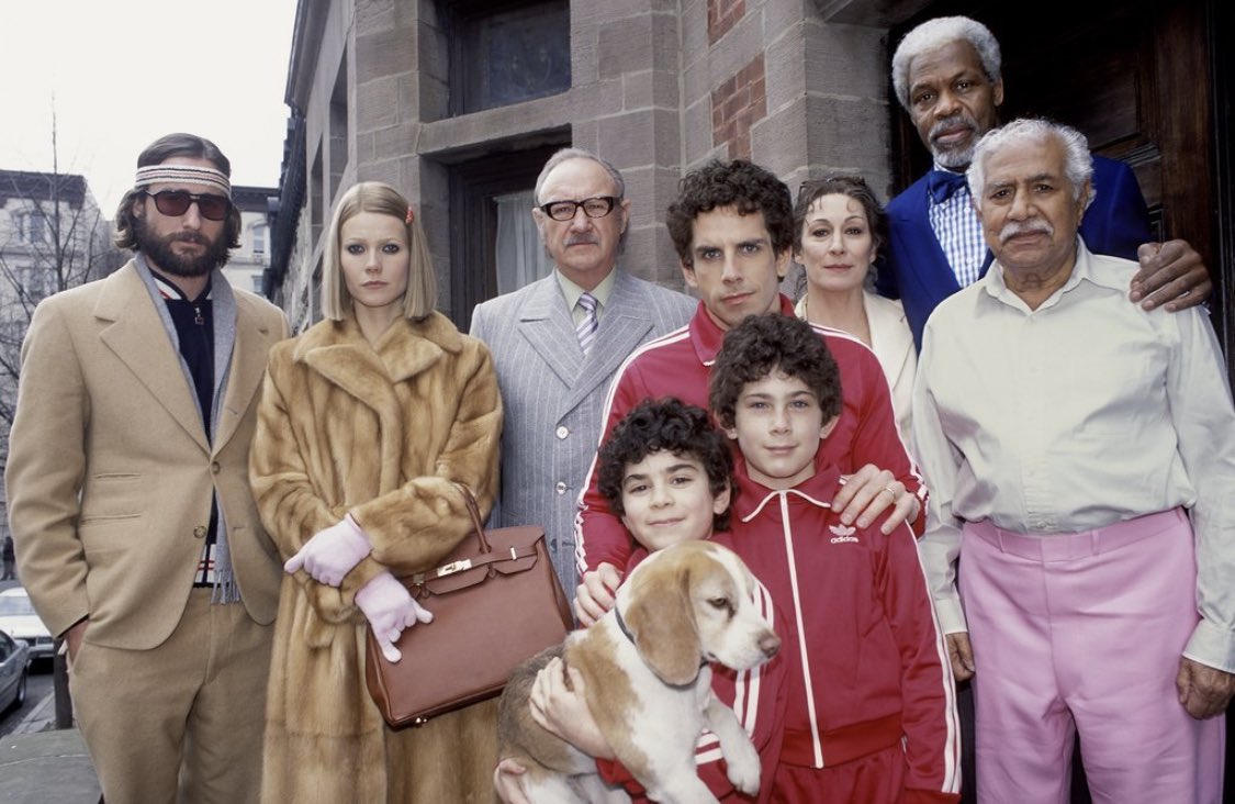 THE ROYAL TENENBAUMS (dir. Wes Anderson). I enjoy the visuals and aesthetic of Anderson films soo much. Soundtrack was great too. Enjoyed!