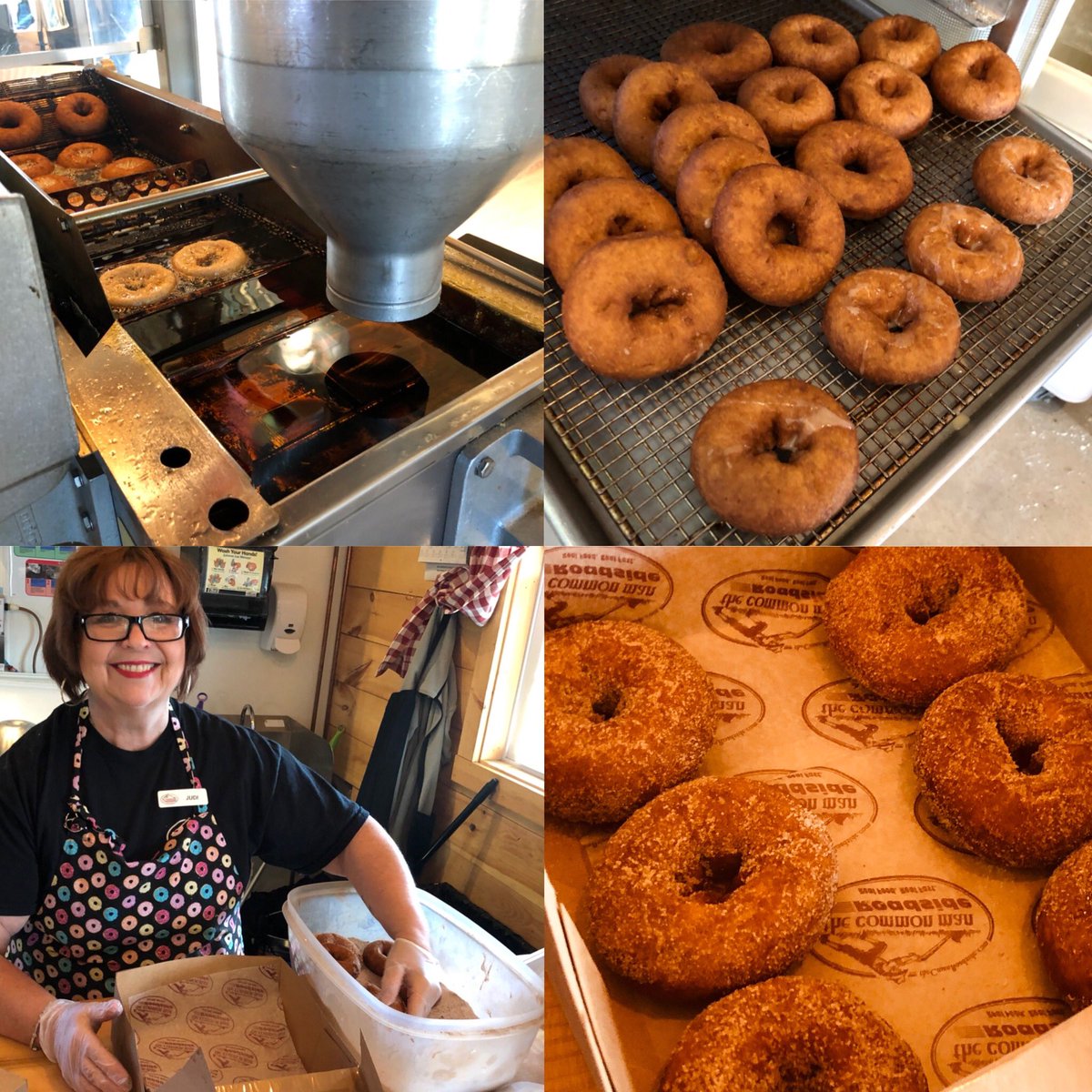 theCManRoadside's tweet photo. We’re baaack! The Donut Shop is open for business at the Hooksett Welcome Center Northbound. Freshly made apple cider donuts daily from 7:00 am to 3:00 pm.
#appleciderdonuts #newhampshire @VisitNH @NewEnglandInfo @NHLRA #nhmagazine @WMUR9 @UnionLeader @yankeemagazine https://t.co/E0yqtfA6L6