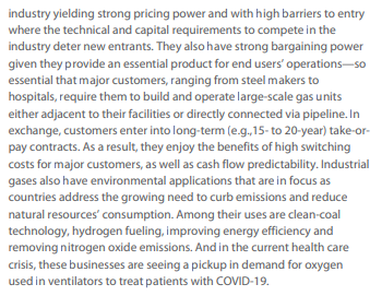 Linde  $LIN recently merged w PraxairI have great respect for Artisan Partners' global equity, and they talk Linde frequently. Here's the recent thesisLargest in an oligopoly. Strong bargaining power + high switching costs. LT contracts. Highly predictable cash flows