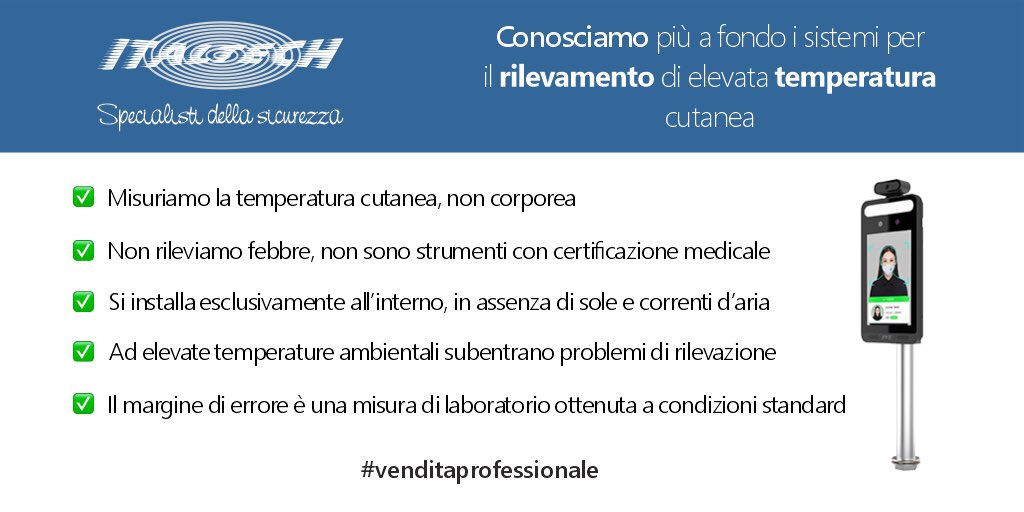 italtech1's tweet photo. Fase 2: ripartiamo dalla vendita professionale.

#venditaprofessionale #competenza #competenzaeprofessionalità #termocamere #termoscanner #rilevazionetemperatura #italtechsicurezza https://t.co/2RiqVdrKxY