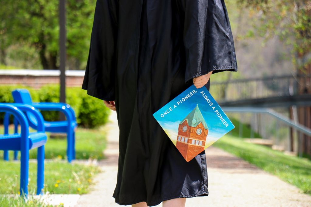gopioneers's tweet photo. No matter where you go, you will always be a Pioneer. Congratulations to our newest Glenville State College alumni. 💙 https://t.co/5YRwUZlSrY