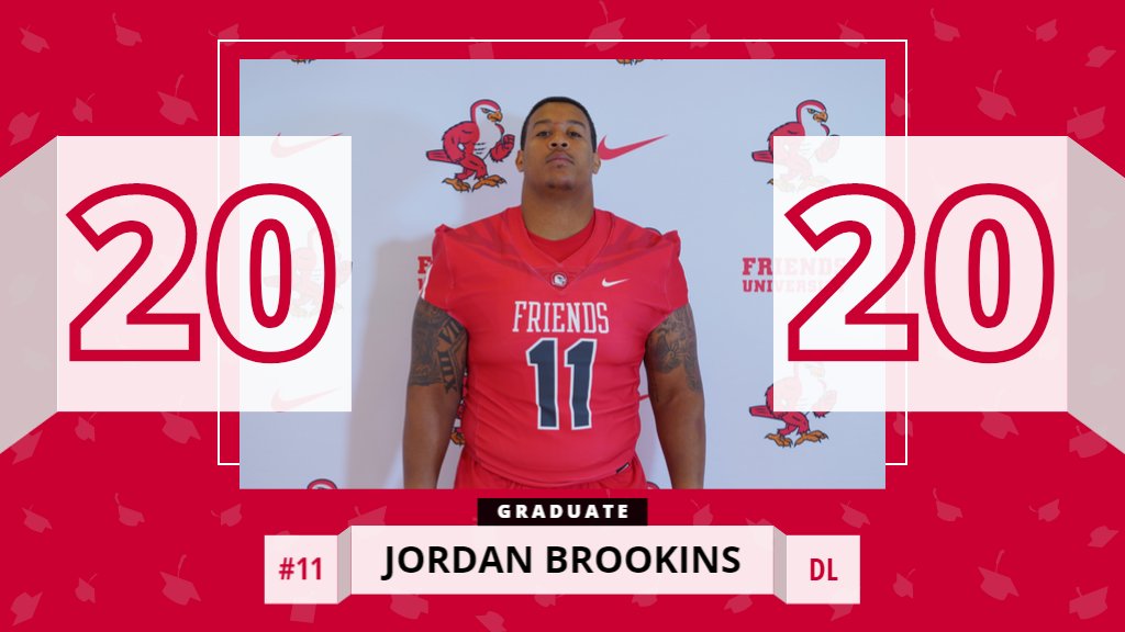 Although <a href="/FriendsU/">Friends University</a> Graduation is pushed back to August, we would still like to recognize our @FriendsGridiron
 Graduates. Congratulations to Jordan Brookins!
#FalconForLife #MyFriendsU #KeepFlying