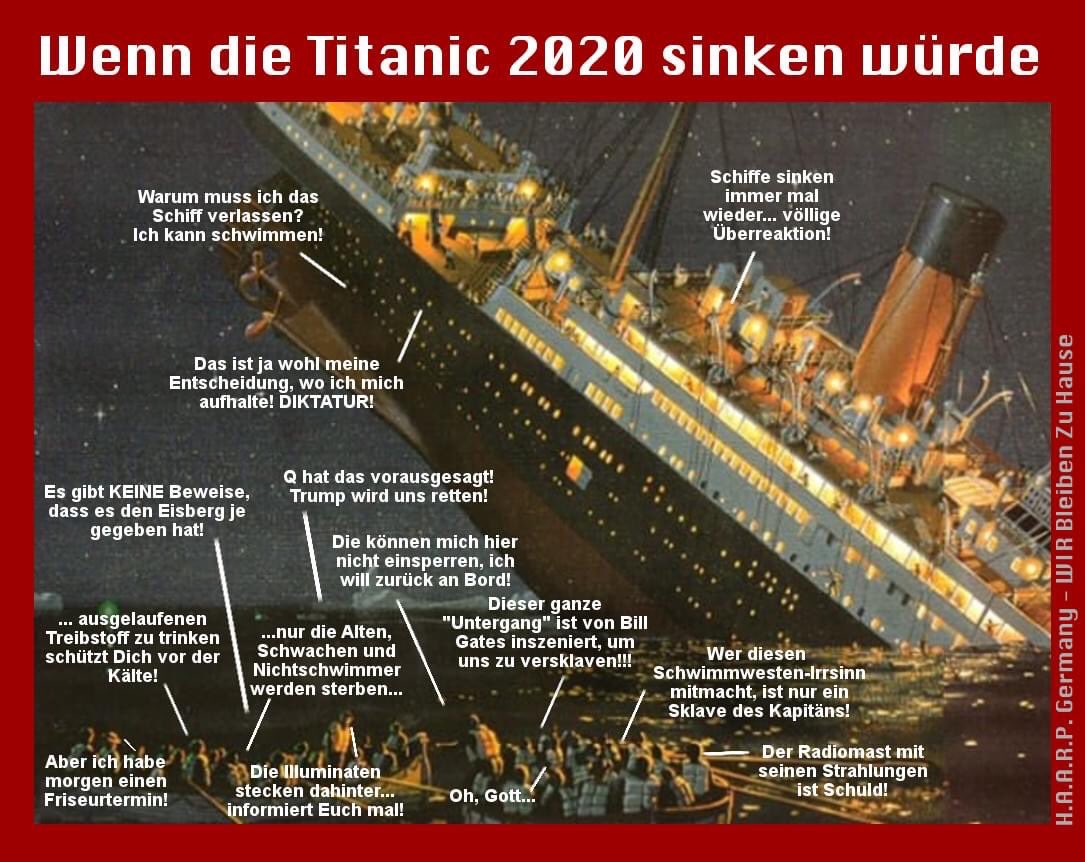 littlewisehen's tweet image. Wenn die Titanic heute sinken würde... 😱