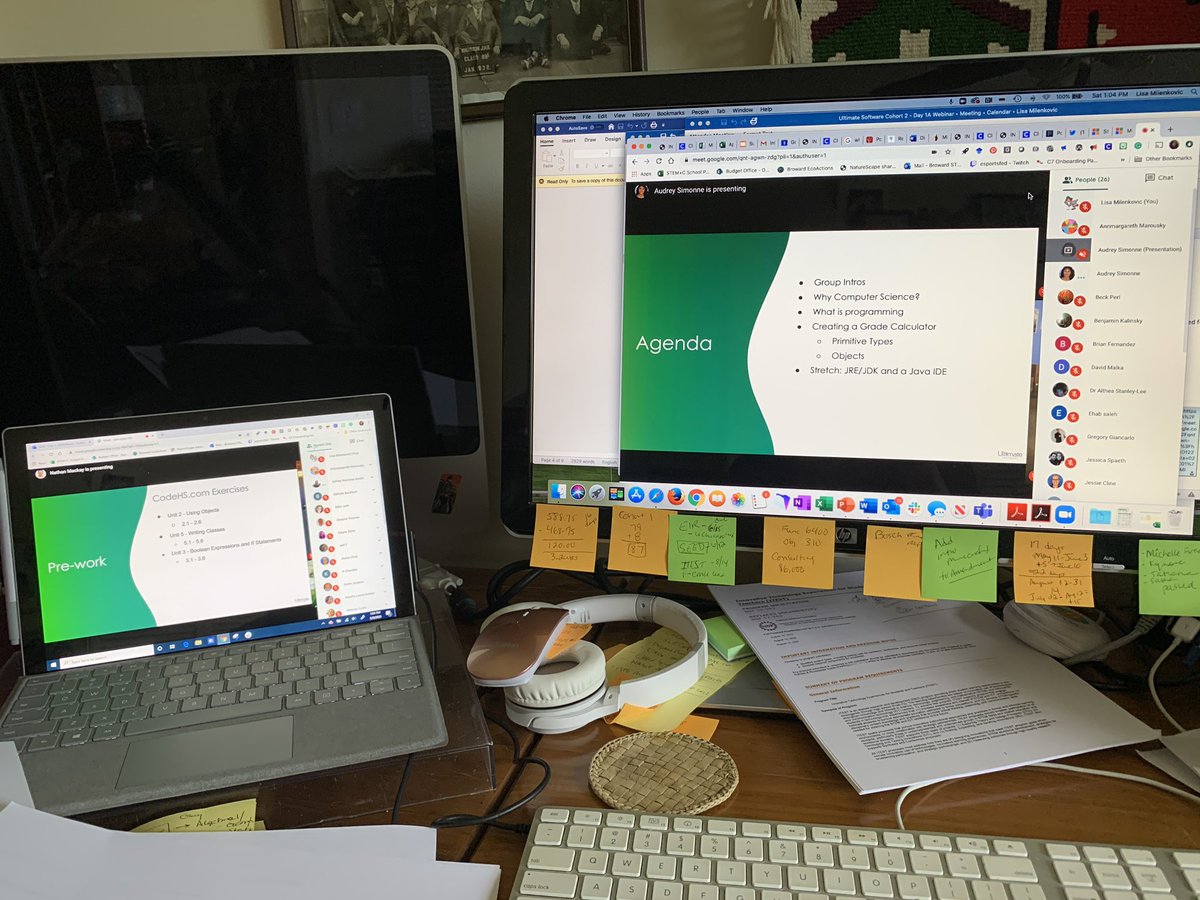 Thanks to @UltimateHCM we have over 50 <a href="/browardschools/">Broward Schools</a> teachers and so many #Ultipeeps helping us learn Java on a #STEMSaturday  #remotelearning #BrowardCODES #CSintheSunshine