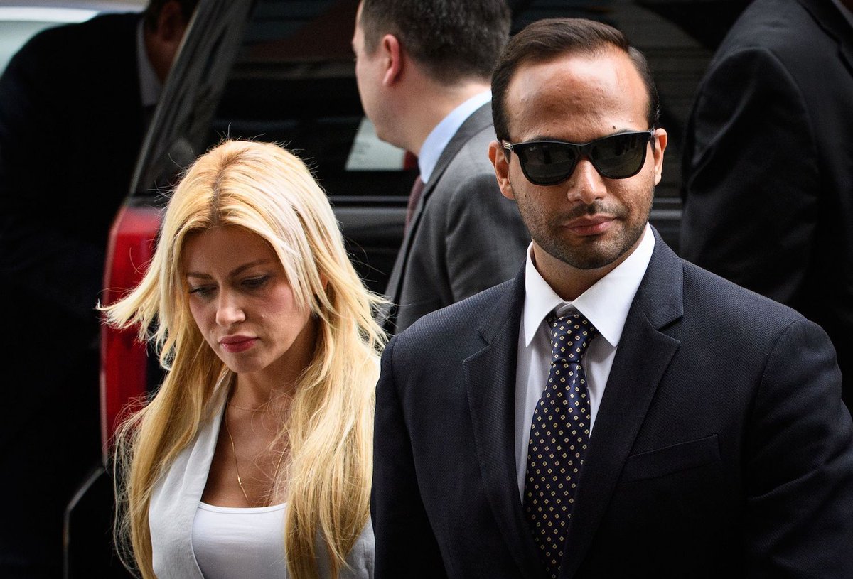 19/ As early as March 2016, Trump knew that the second man hired to his National Security Advisory Committee, George Papadopoulos, was working as an agent of the Russian government to create a secret backchannel between the Trump campaign and the Kremlin. And Trump encouraged it.