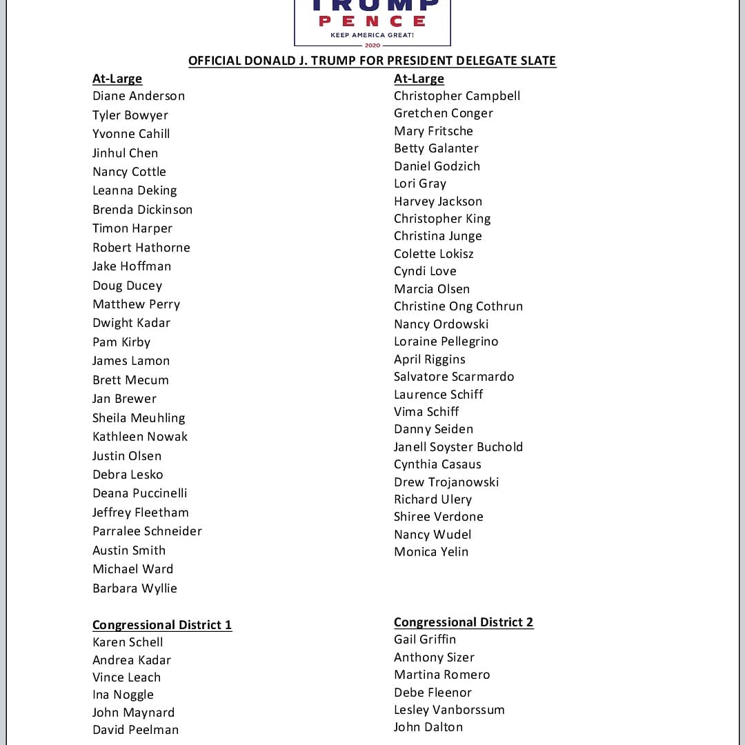 SanTanValleyRC's tweet photo. Vote for the #Trumpslate #AZGOP #nationalcommittee #nationaldelegate #statedelegate #azpolitics #votenow https://t.co/7POong24Lv