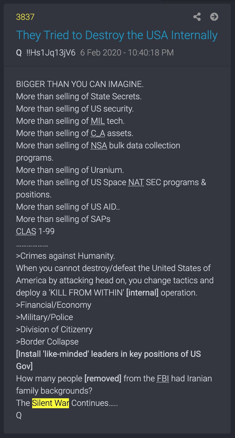 PART 3 - CONTINUED: America Warned Is Unprepared For Q & Trump’s Cataclysmic Destruction Of “Deep State” - Page 9 EXl41J8XkAgi--v?format=jpg&name=large