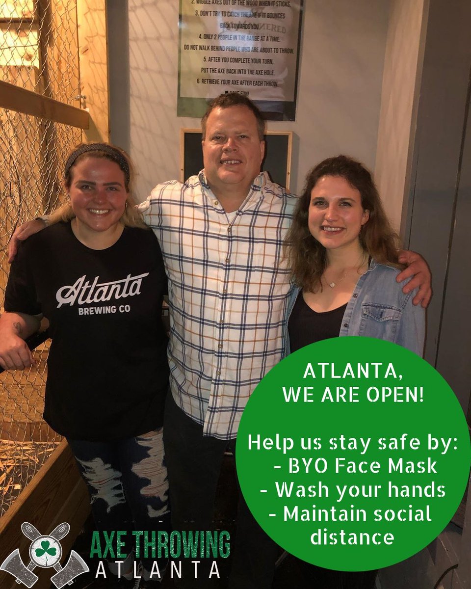 AxeThrowingAtl's tweet photo. Grab three friends and bring 'em down for this GREAT deal we're offering! 4 folks for $82! 
#axes #axethrowing #atlanta #atlga #axethrowingatlanta #family #friends #sports #summerfun #atlantafun #summer #activity https://t.co/7GV2iMa2xk