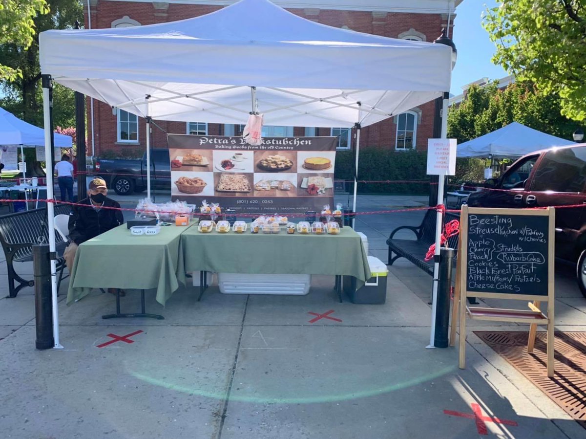 Open today! Visit Petra's Backstubchen and many other Utah’s Own members at the Cache Valley Gardeners' Market.  

Safety restrictions apply.  Visit gardenersmarket.org for more details.