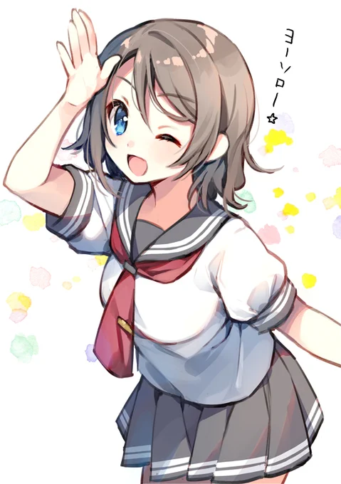 小沢さんの配信にまりなさんとお邪魔して描いた(描かされた)曜ちゃんです 