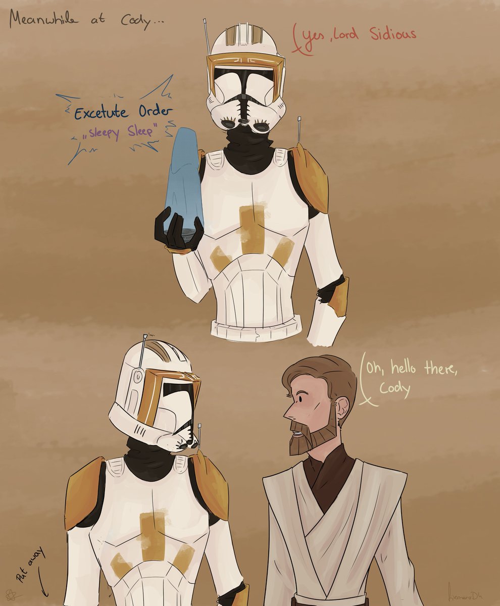 FireMoonXD's tweet photo. what if we replace "Order 66" with "Order Sleepy Sleep"
#clonewars #oder66 #season7 #starwars #cody #rex #obiwan #ahsoka https://t.co/jy1ThO3wij