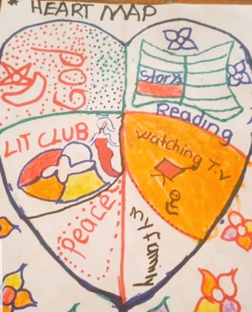 artofachildug's tweet photo. We are happy to receive #heartmaps from some of the children we work with and indeed more happy that #reading is among the feelings they have in this lockdowntime #artofachild #stayhome #readingisfundamental #washhands #books #artseducationmatters #read #readaloud #globalheartmap https://t.co/04O4yYf359