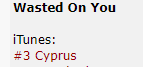 EvanescenceG's tweet photo. ''Wasted On You'' is 3rd on iTunes Cyprus! Congrats neighbours! #WastedOnYou #Evanescence @evanescence @AmyLeeEV #EvCyprus https://t.co/CgGfL0g377