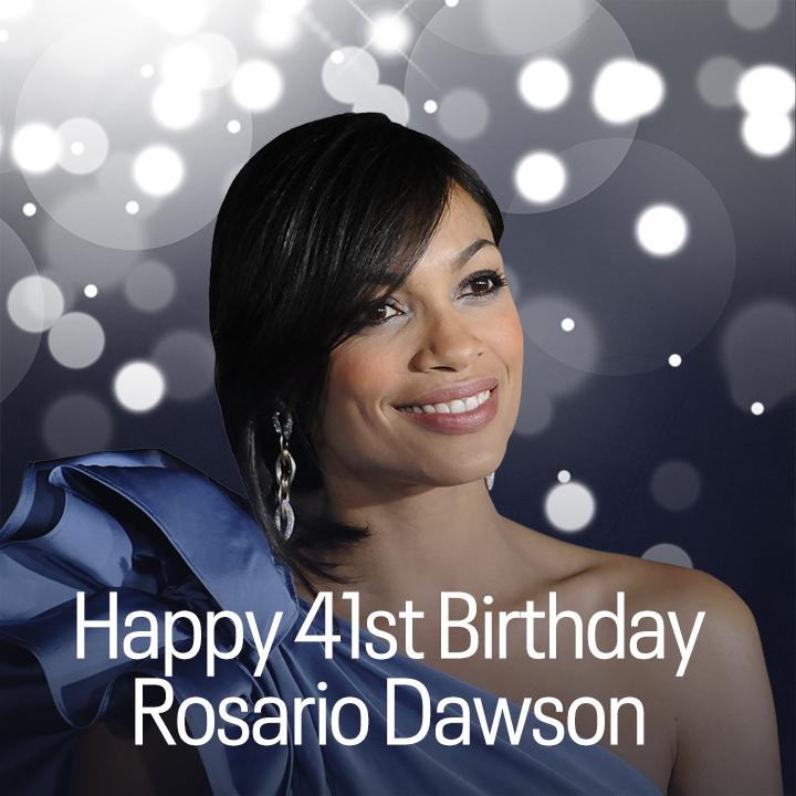 Happy 41st birthday to actress Rosario Dawson. 