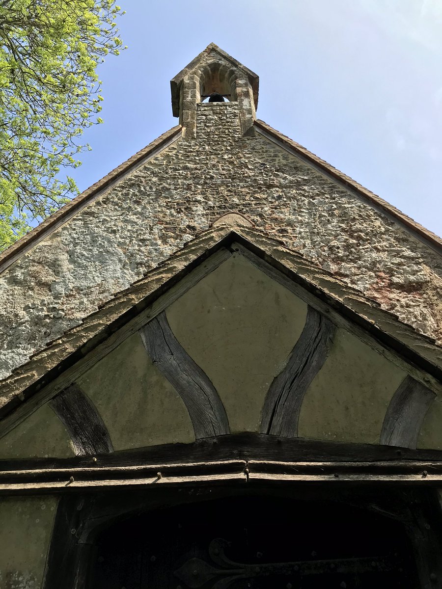 EngChurchPics's tweet photo. St. Mary, #Chithurst, West #Sussex. Built, it is said, on a pagan burial mound overlooking the River Rother, some time before 1086 when it was mentioned in Domesday. The church was granted an exemption from taxes by Pope Nicholas in 1291 because of its extreme poverty. https://t.co/QBXlou6yxD