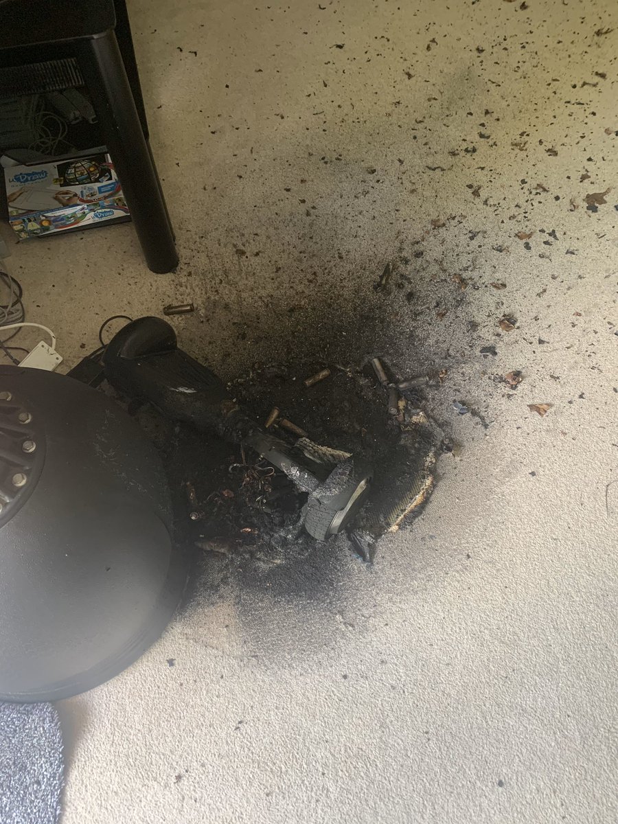 SamGreena24's tweet photo. Spent 200 pound on a Segway off of @amazon for it to catch fire and burn the house. @AmazonHelp @AmazonUK https://t.co/euwRIth11a