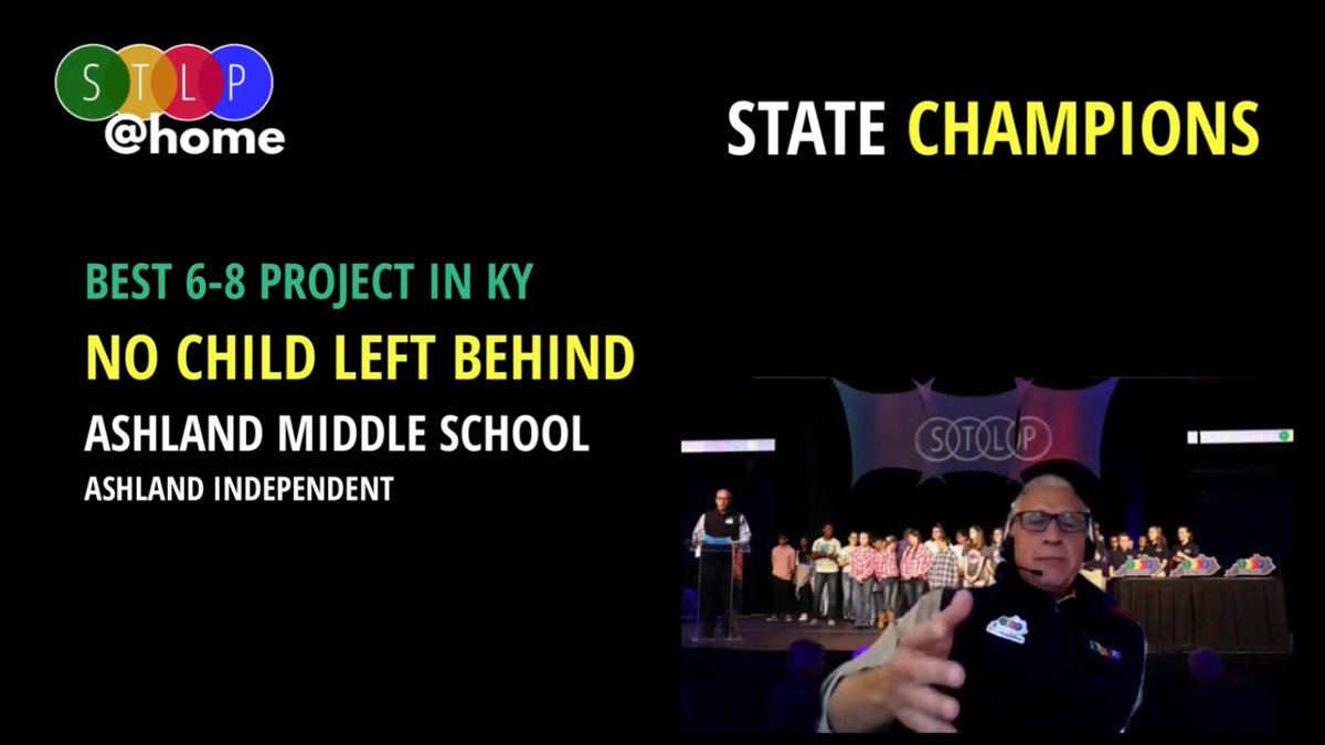 AMS_STEMsquad's tweet photo. We did it! Our project was named the "Best 6-8 Project in KY" at the STLP@home State Championships! A huge thank you to everyone that has helped and supported us this year! #PLTW #STLP #KVEC #AMSrocks #AshlandProud @STLPKentucky @PLTW_KY @Holler_network @the_ams @Ashland_Schools https://t.co/ynfayPA5aE