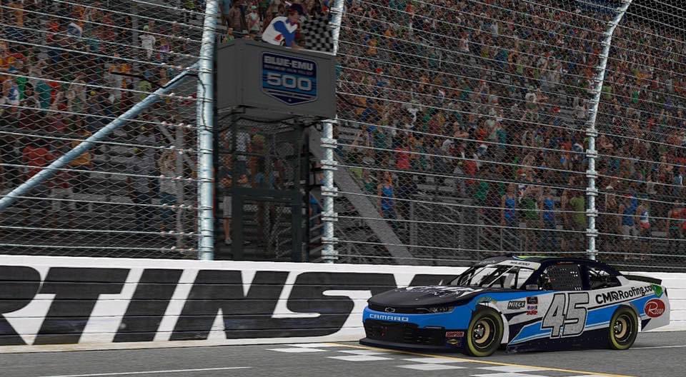 EpykInc's tweet image. So glad to be a part of the last 7ish weeks with @TyMajeski and the @CMRroofing 45! Finally able to park it! #nascar #enascar #FridayNightThunder #iracing #simsports