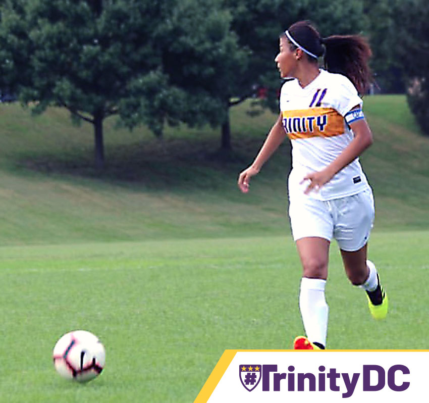 TrinityDC's tweet photo. Vanessa Ramirez '20 is graduating with a B.A. in Psychology & a minor in Women's Studies; she was also the #TrinityTiger's Soccer Captain.
She writes, "Never in a million years did I think I would have had the opportunities #TrinityDC presented to me."
https://t.co/uPgkx8giNu https://t.co/TFICEVwe3C